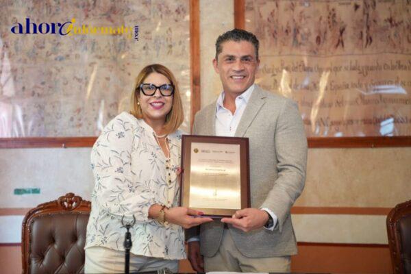 Reconoce titular nacional del CONOCER al alcalde Alfonso Sánchez García por fortalecer la profesionalización en la capital