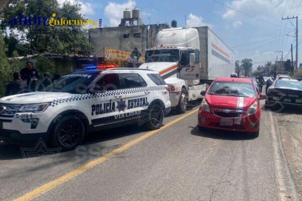 SSC recupera un tractocamión con reporte de robo en Panotla