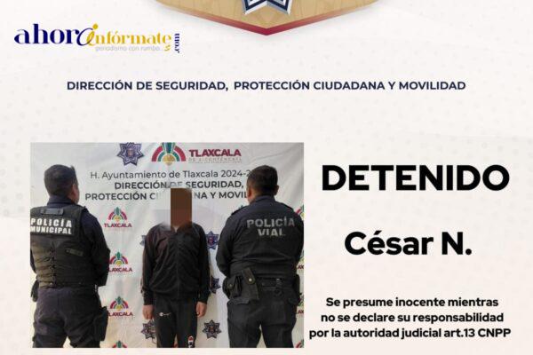 Policía de la capital frustra robo de vehículo y detiene a presunto responsable