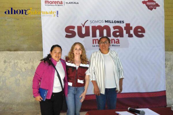 Marcela González encabezó la conformación de comité en San Dionisio Yauhquemehcan