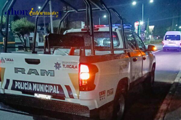 Refuerza policía de la capital seguridad en paraderos de transporte público con proximidad social