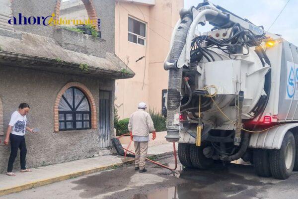 Ayuntamiento de Tlaxcala responde al llamado ciudadano con trabajos de desazolve por taponeo de drenaje
