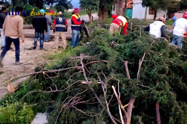 Se continúan atendiendo reportes tras fuertes lluvias en Chiautempan: Blanca Angulo