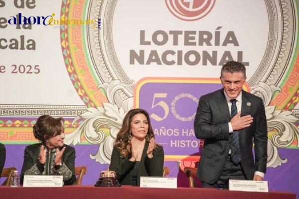 Premio mayor para Tlaxcala: Alfonso Sánchez García presencia sorteo conmemorativo por los 500 años de la ciudad