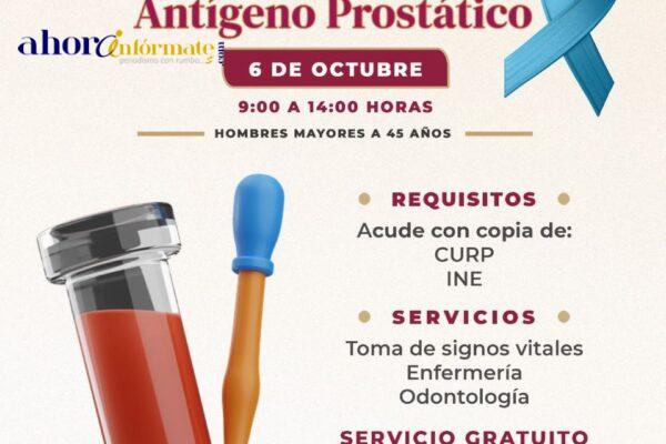 Ayuntamiento de Tlaxcala refuerza la salud del hombre con jornada de detección temprana del cáncer de próstata