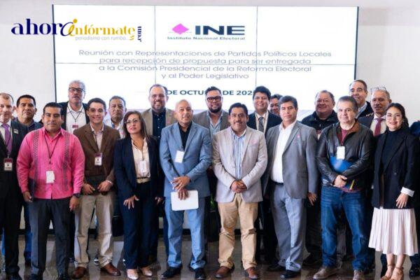 Presenta FXMT propuestas al INE para la Reforma Electoral, llama a reconocer trabajo de los partidos locales