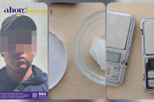 Detiene SSC a sujeto por narcomenudeo en Tizatlán