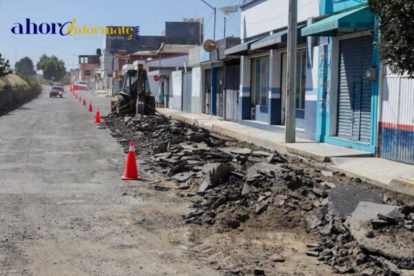 Vialidades Avenida la Paz y calle Libertad en Chiautempan, volverán a tener vida y desaparecerán los baches