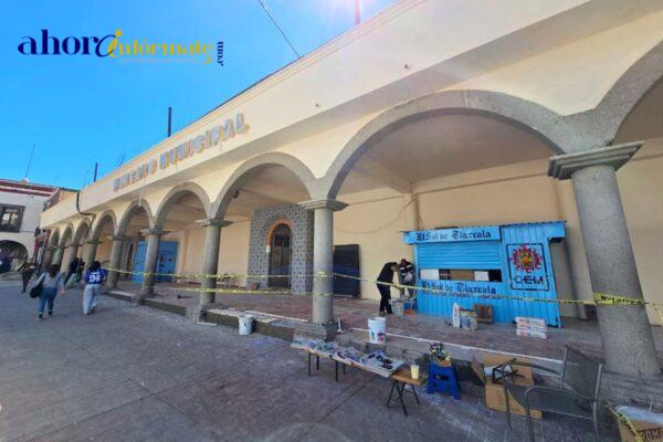 Rehabilitan mercado de Chiautempan, es parte de la identidad e Historia del municipio