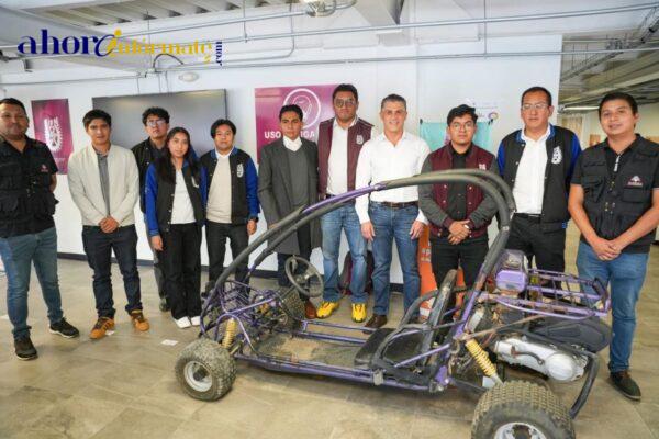 Alcalde Alfonso Sánchez García dona de forma personal un Buggy a estudiantes del UPIIT Tlaxcala