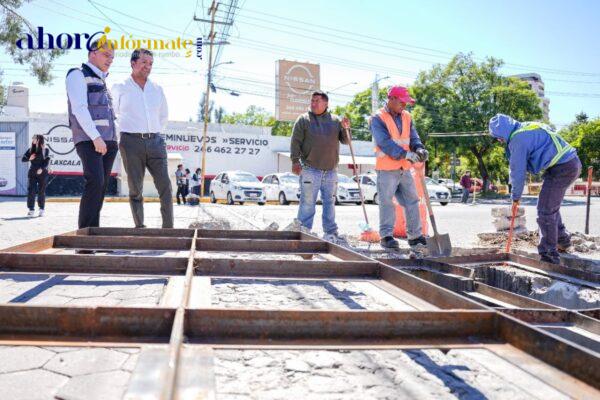 Obra pública es supervisada por el alcalde capitalino Alfonso Sánchez García