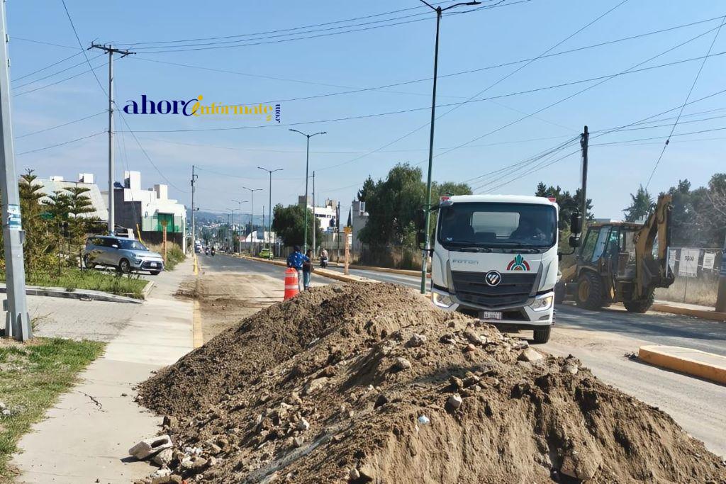 Continúa la CAPAM con acciones focalizadas para atender afectaciones por granizo y lluvia ahora en bulevar gasoducto