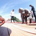 Avanzan trabajos de rehabilitación en las escalinatas un espacio emblemático de Tlaxcala capital