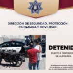 Detienen elementos de la policía municipal a hombre con orden de aprehensión vigente durante patrullaje preventivo y lo entregan a la FGJE