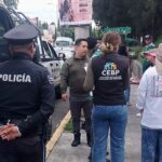 Apoya policía de la capital jornada de búsqueda de personas con seguridad perimetral